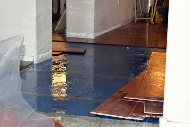 Professional Water Extraction technician working in North Benton, OH